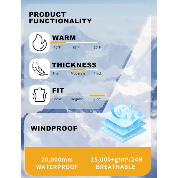 GSOU SNOW Womens Ski Suit One Piece Waterproof Snowsuit Slim Fit - Picture 5 of 8